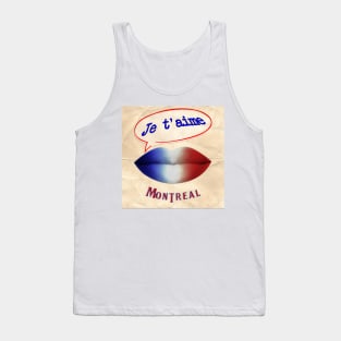 FRENCH KISS JETAIME MONTREAL Tank Top